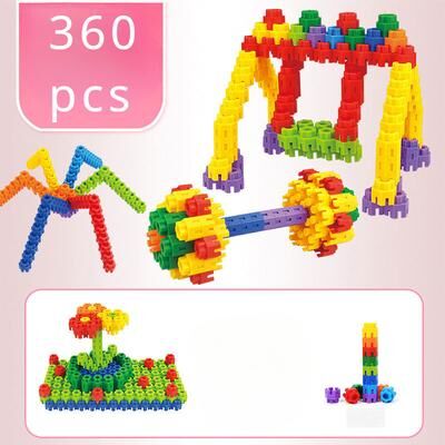 Perfect Picks Market Kids Hexagonal STEM Building Blocks For Learning Colorful Educational Toys For Kindergarten 360pcs