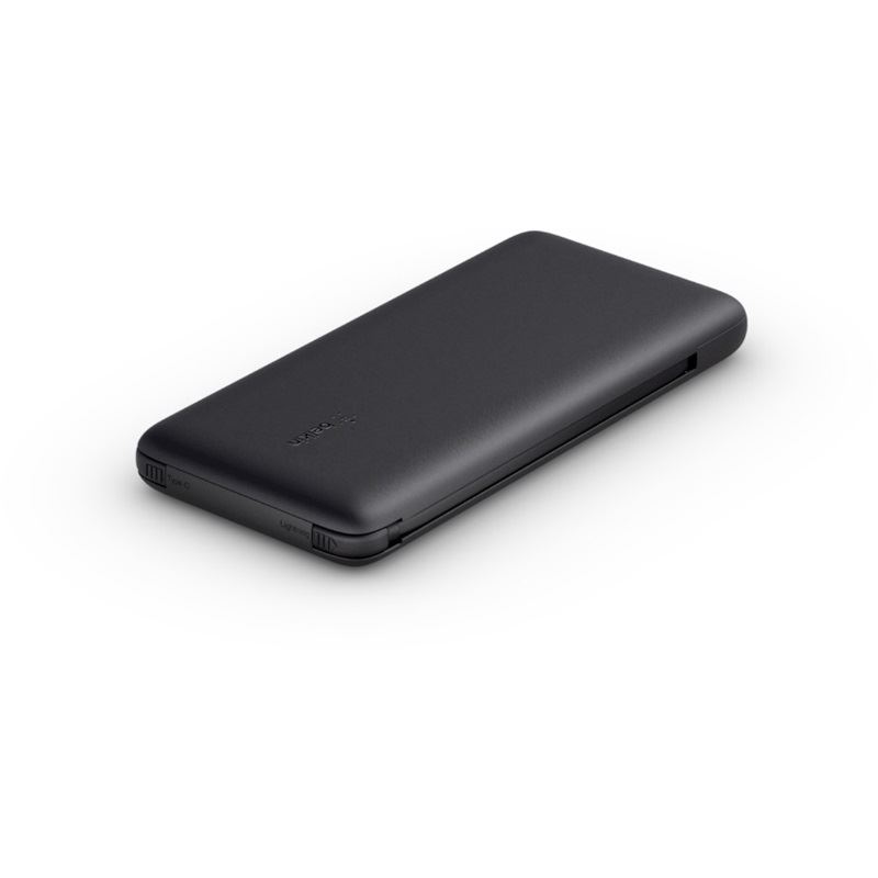 Belkin Powerbank 10K INC USB-C and Lightning Cables, schwarz