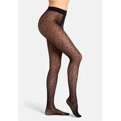 camano Fashion Stripes 30 DEN Strumpfhose Damen 9999 - black M