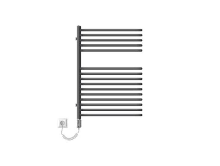 ML-Design Elektrische Badkamerradiator 500x800 mm Antraciet & Verwarmingsstaaf 600W, Design Radiator Design Radiator Handdoekdroger Handdoekverwarmer Handdoekhouder Handdoekverwarming Verwarming