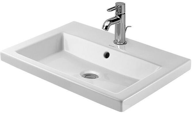 Duravit Design Classics Einbauwaschtisch Universal 0347600000 Einbau von oben, 1 Hahnloch, 600 mm, Weiß Hochglanz