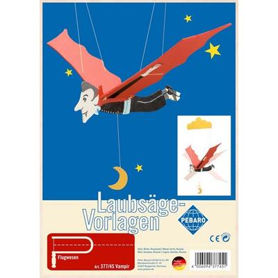 PEBARO 377/4S - Laubsägevorlage Mobile Vampir, 2 Platten, Größe DIN A4