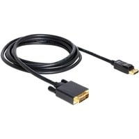 Kabel DisplayPort Stecker > DVI-D 24+1 Stecker schwarz, 3 Meter