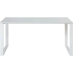 Germania Schreibtisch Monteria Glas Weiß