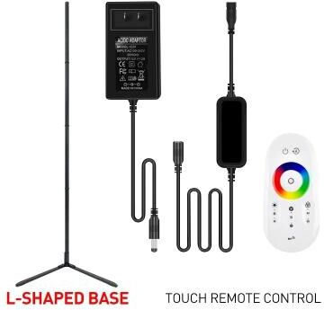 Uplift Picks Smart Tuya RGB Corner Floor Lamp With App Remote Mood Lighting black L (remote) 200 Cm (79 Inch) au