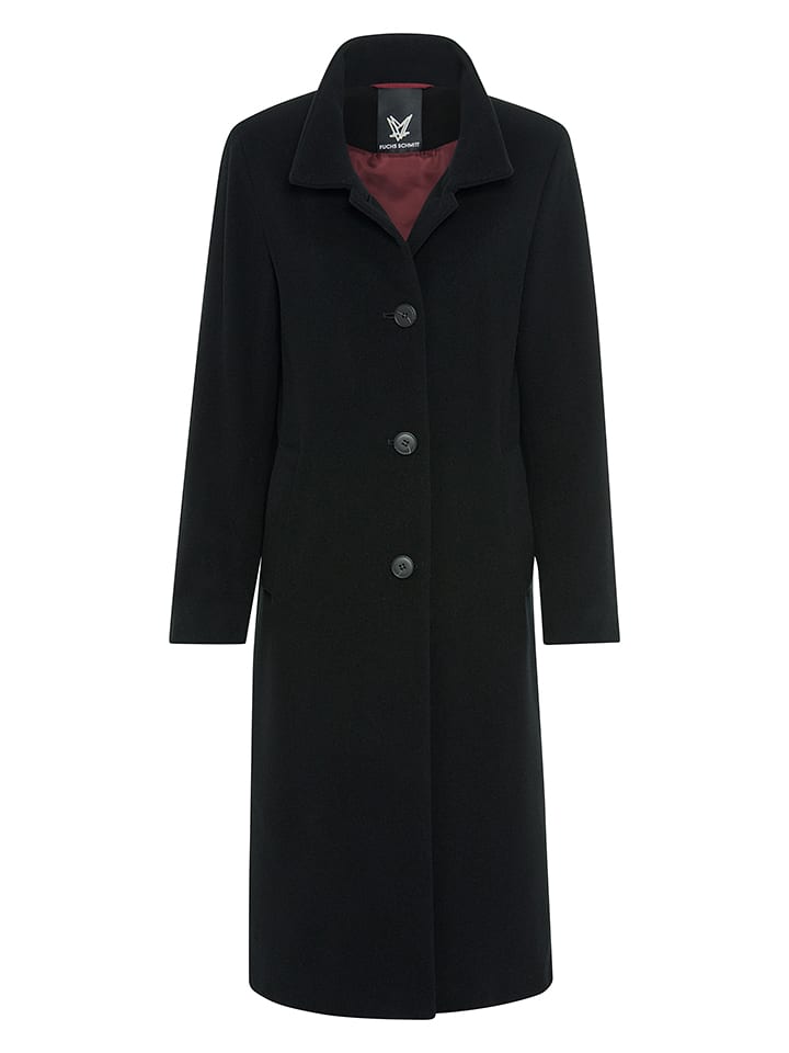 Fuchs Schmitt Wollmantel in Schwarz - 40