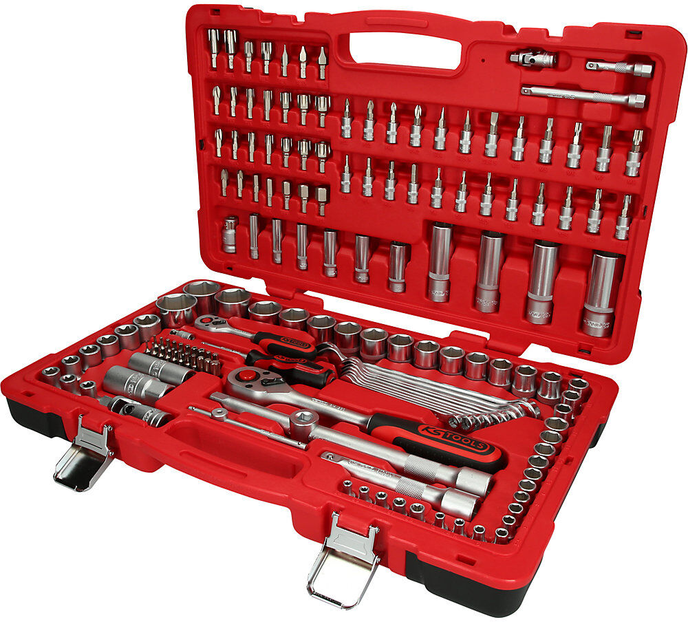 1/4'' + 1/2'' Steckschlüssel-Satz, 151 Teile, umschaltbar KS Tools