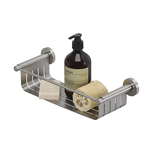 Tiger Boston Douchemandje, Rvs Geborsteld, Zilver, B: 36,5 cm, D: 9 cm, H: 13,7 cm