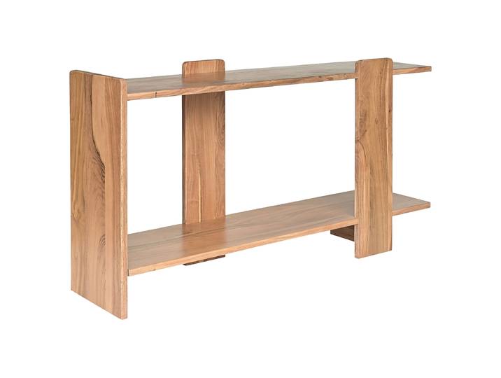 Étagère massive Acacia massif, verni Marron 85cm