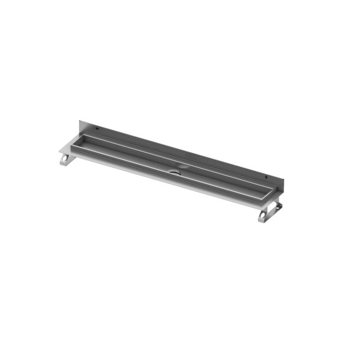 TECEdrainline Duschrinne 600801 800mm,mit Wandaufkantung und Seal System Dichtband