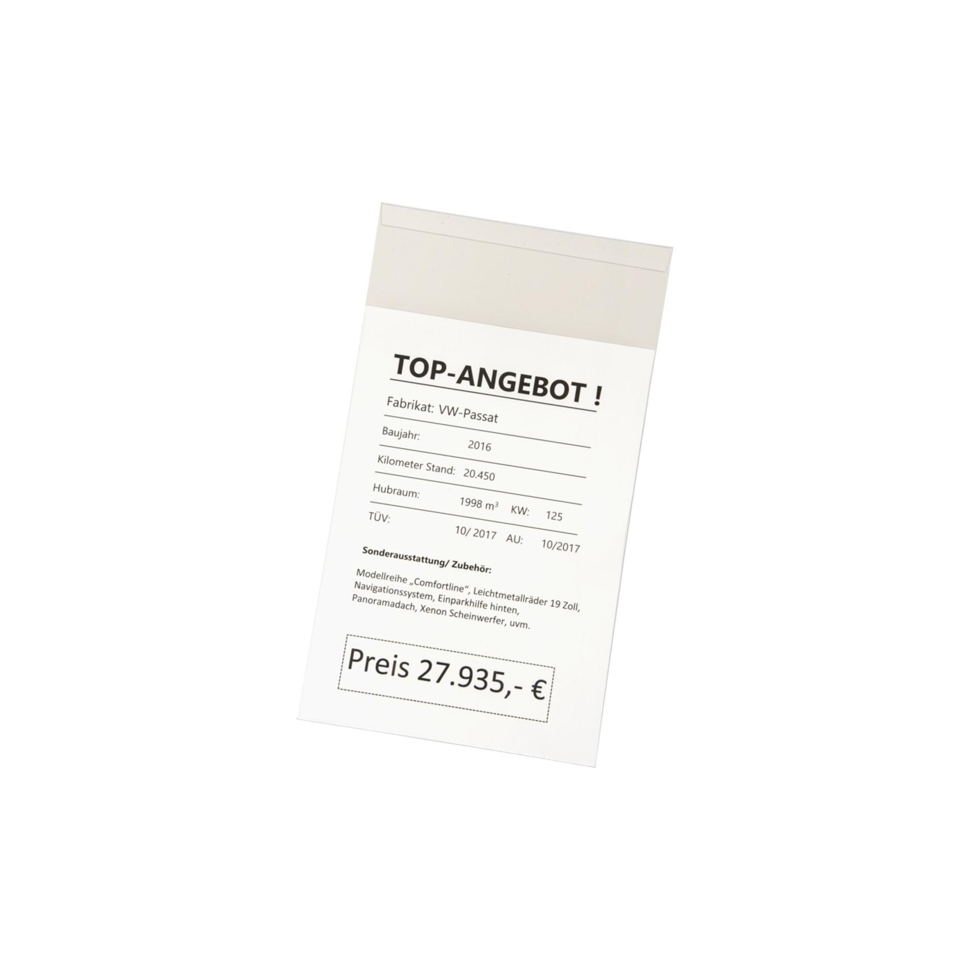 Eichner Preisblatt-Tasche A4 für Sonnenblende (9219-01057)