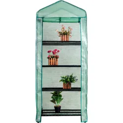 NYVI Foliengewächshaus NYVIGreen 158x69x49 cm - Gewächshaus klein für Jungpflanzen, Tomaten