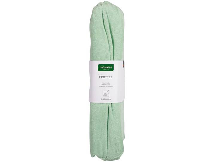 Naturaline Textil Bio Fixl. Frotte 90x200 lindengrün