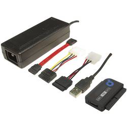 LogiLink Festplatten Adapter [1x USB 2.0 Stecker A - 1x SATA-Stecker 7pol., IDE-Buchse 40pol., IDE-Buchse 44pol.] LogiLink Adapter USB 2.0 to 2,5 + 3,5 Zoll AU0006C