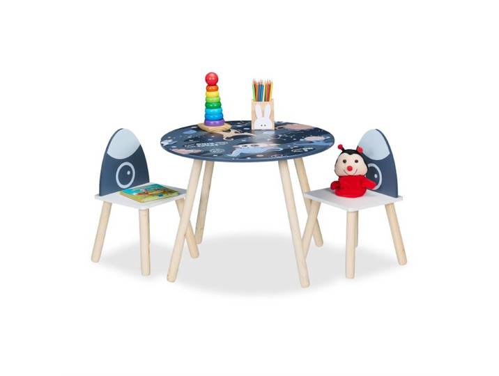 Relaxdays 3-teilige Kindersitzgruppe Space Dino