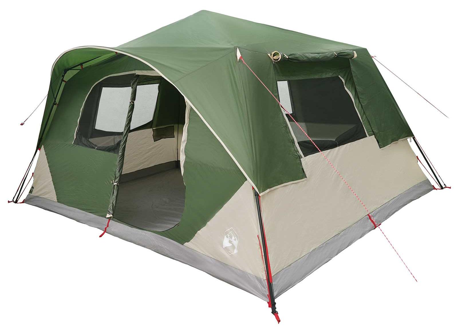 Sofort Zelt 10 Personen Grün Polyester und Stahl