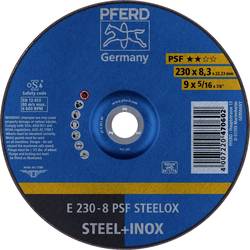 PFERD TOOLS 62023831 E 230-8 PSF STEELOX Schruppscheibe gekröpft Durchmesser 230 mm Bohrungs-Ø 22.23 mm Edelstahl, Stahl 10 St.