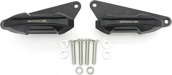 Motorrad Rahmen Sliders - Anti-Crash-Pads Cup-Schutz - Fallschutz-Motor - Schäden minimieren - 1 Set - Schwarz