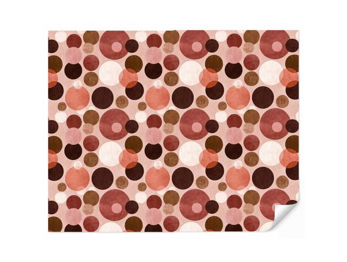OnlyWow Tapete - Kreise - Modern - Farbenfroh - 260x220 cm, Mehrfarbig, Papier, Rechteckig, 260x220 cm, Tapeten & Wandverkleidungen, Vliestapeten