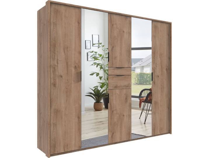 Wimex Drehtürenschrank Moldau Kleiderschrank mit Spiegel Schlafzimmerschrank Wähle deine Innenausstattung fertig konfiguriert im Schrank