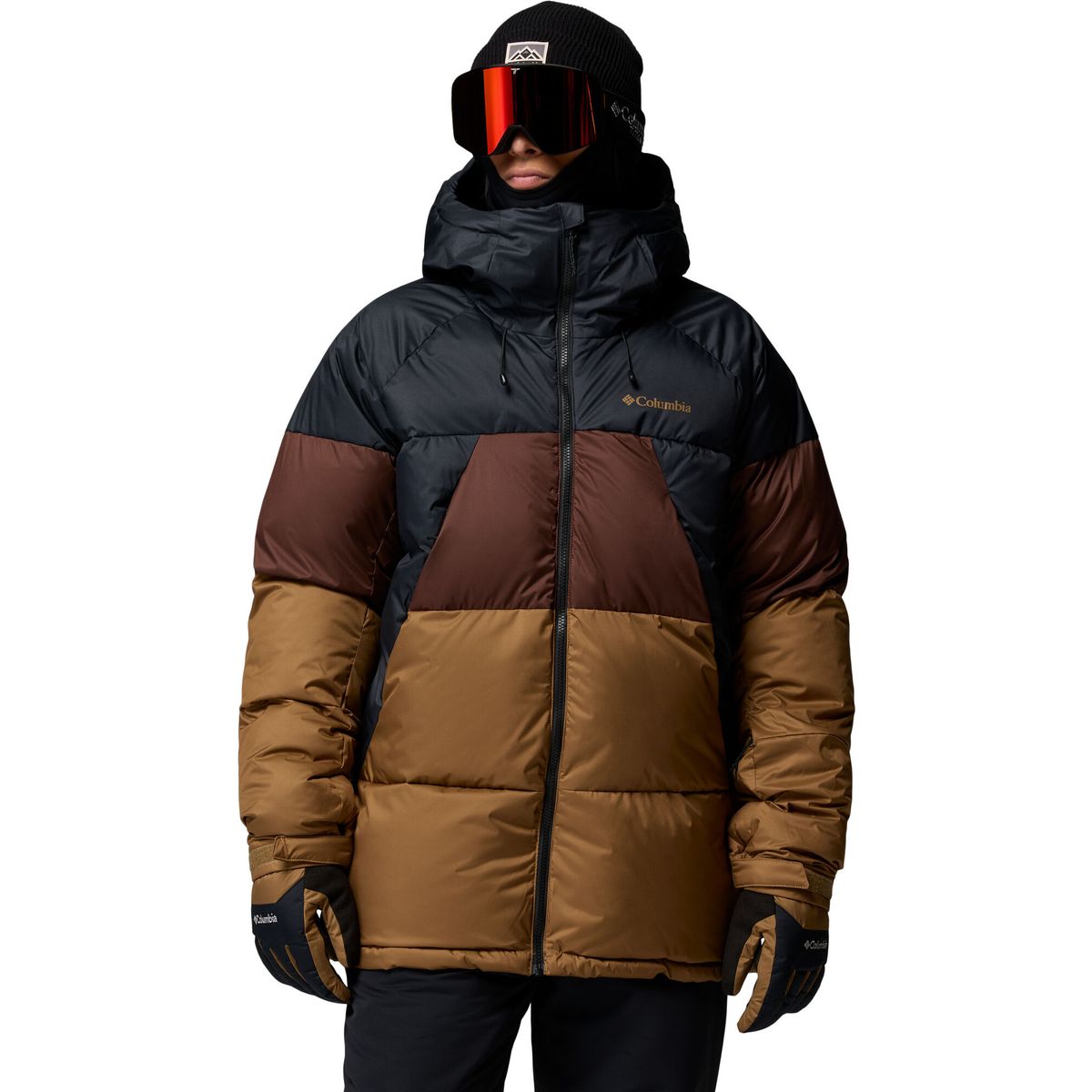 Columbia Men’s Slope Style II Insulated Ski Jacket black, tobacco, delta (010) M 217480-2174802-010-M