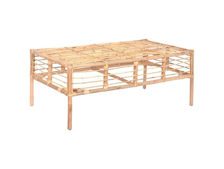 Table basse de jardin en rotin 110x60x45 cm