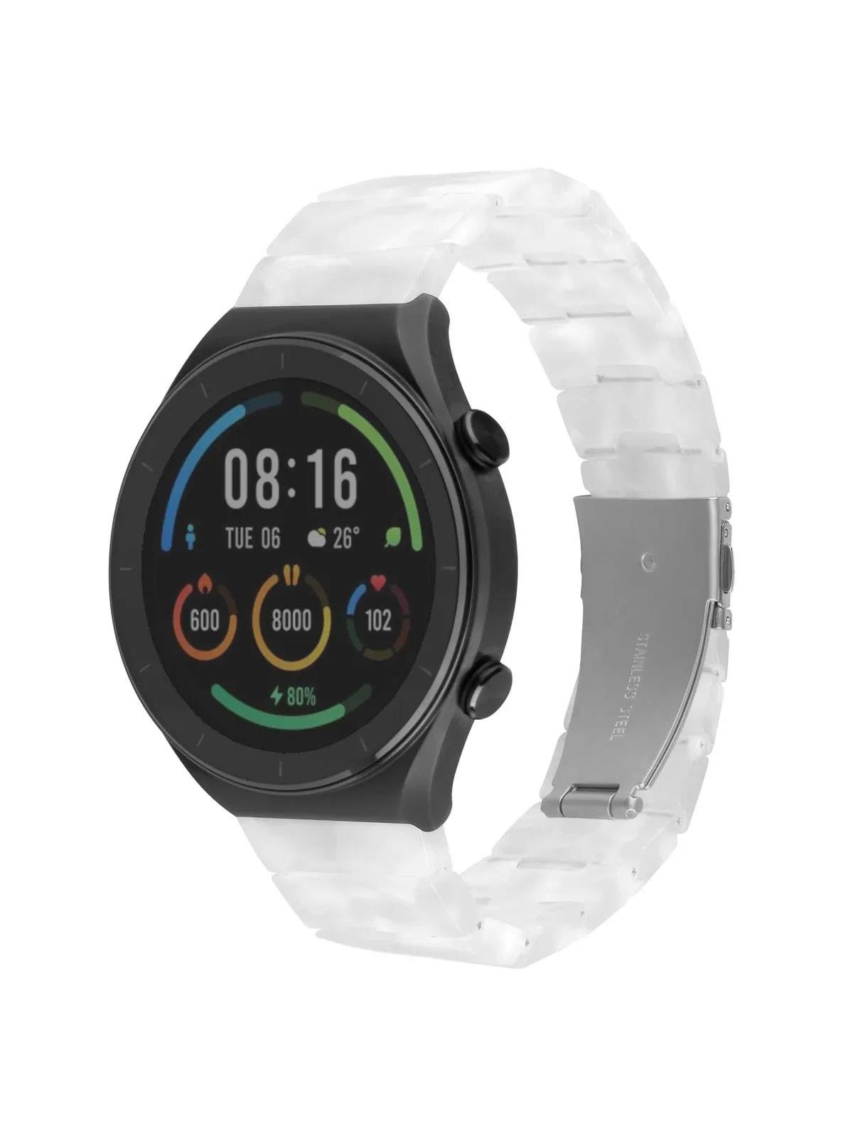 FIXED Resin Strap for 20mm Smartwatch with Quick Release Connector - Cloud White