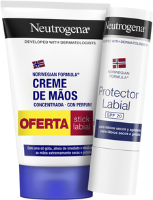 Neutrogena Pack Creme Mãos Hidratante+Stick Labial 50 ml