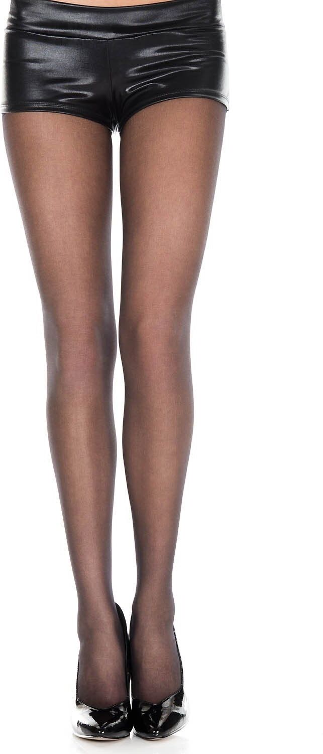 Music Legs Collant nylon transparent noir - MH333BLK
