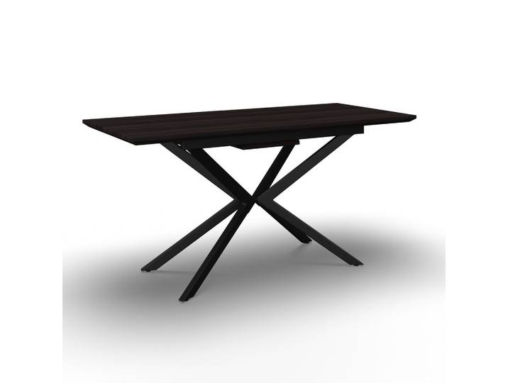 Ausziehtisch Aki Walnussfarben MDF 140-180/80/76 cm