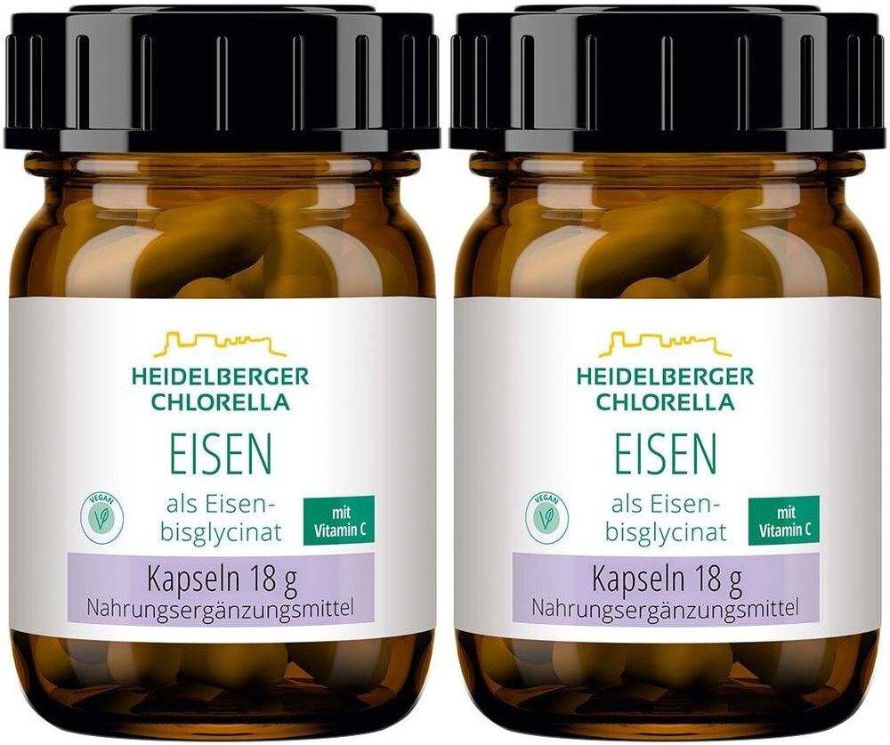 Heidelberger Chlorella Eisen ALS Eisenbisglycinat Kapseln 2x 2x90 St