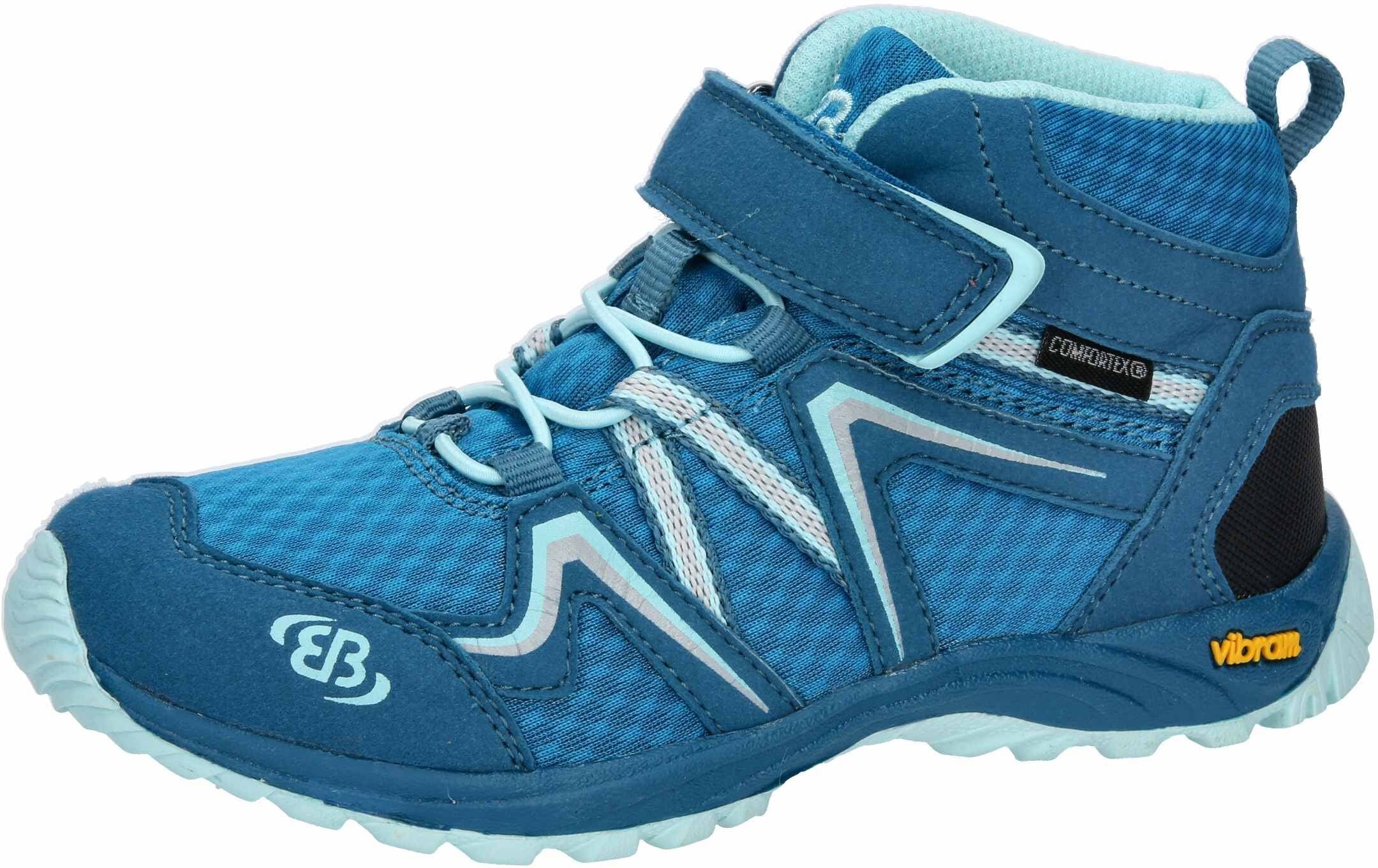 Wanderstiefel BRÜTTING "Outdoorstiefel Rockwall", Kinder, Gr. 31, Textil, blau, Synthetik, Schuhe Wanderstiefel