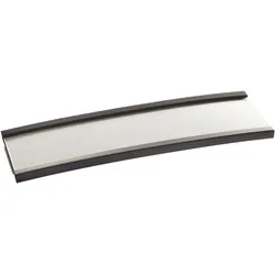 100 Etikettenhalter, C-Profil, magnetisch,  Abschnitte  - kurze Lieferzeit  | 20 mm | 40 mm | nicht selbstklebend, Ferrit, schwarz