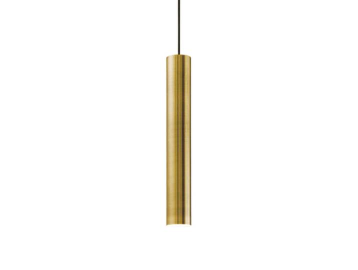 Suspension design tube en laiton bruni