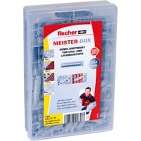 Meister-Box mit Dübel SX hellgrau, 132-teilig