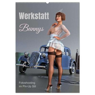 Werkstatt Bunnys (Wandkalender 2026 DIN A2 hoch), CALVENDO Monatskalender