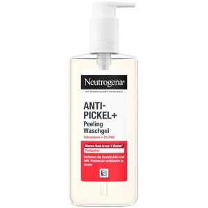 Neutrogena Waschgel Anti-Pickel + Peeling, mit Salicylsäure und PHA, für fettige Haut, 200 ml