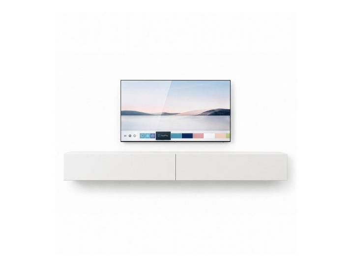 InnoFurn TV-Board Vela hängender Lowboard (2x hängender Fernsehschrank), Sanftes Öffnen, Made in Germany, Modernes Design