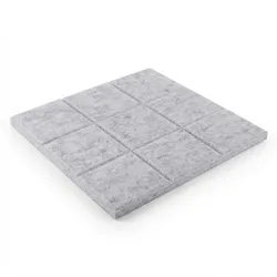 Relaxdays Filzpinnwand, 12 Stück, selbstklebende Quadrate aus Filz, HBT: 30x30x0,9 cm, Filzwand inkl. Pinnnadeln, grau