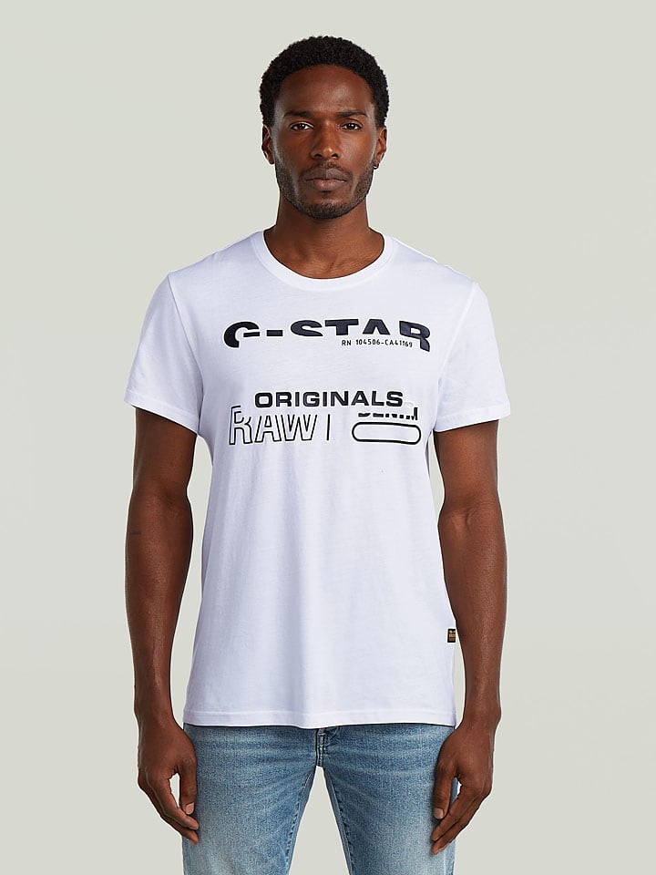 G-Star Shirt in Weiß - M