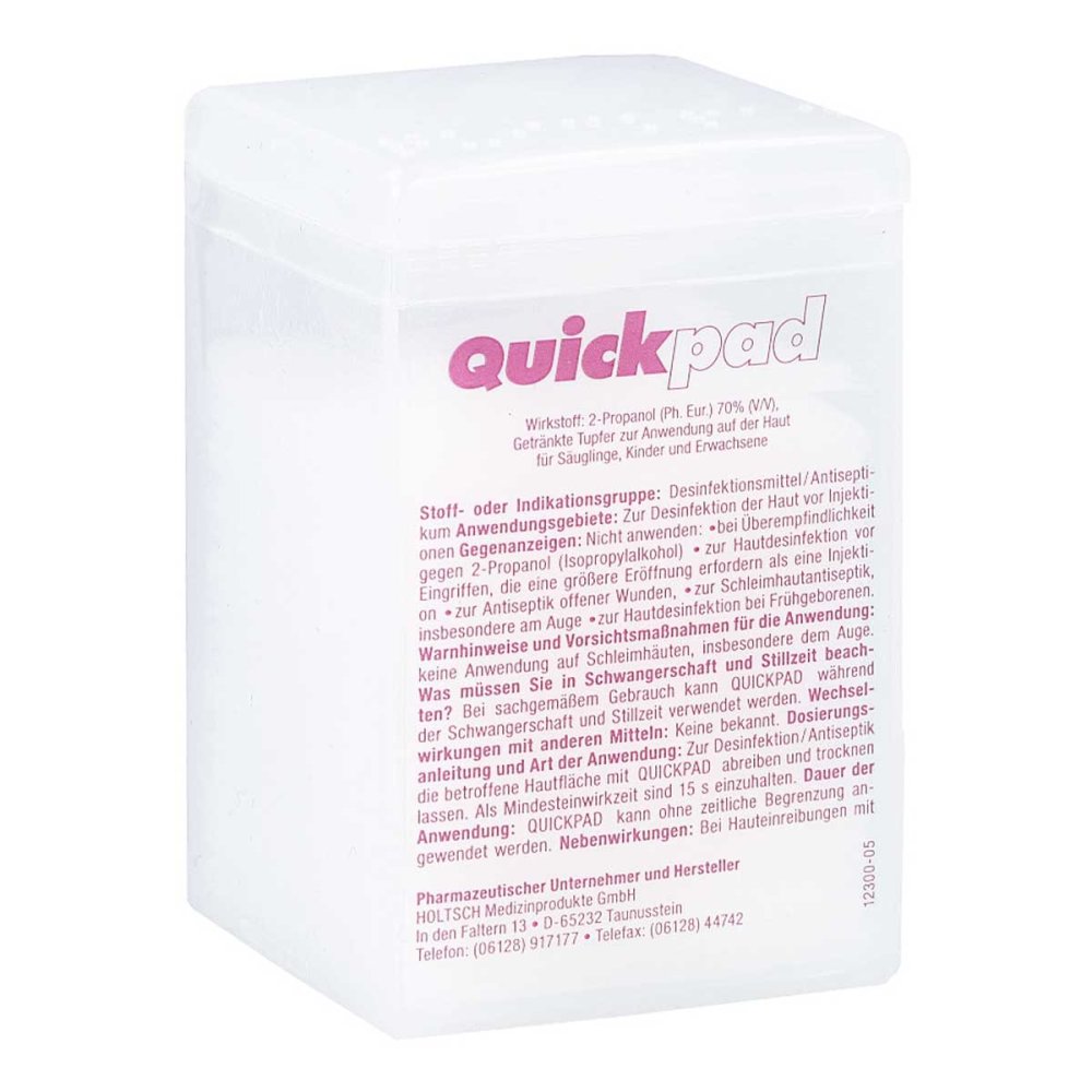 HOLTSCH Medizinprodukte GmbH Quickpad Alkohol Tupfer Spender 00177589