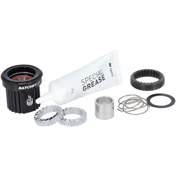 Service-/Upgrade-Kit Ratchet LN, DT SWISS, MTB Shimano Microspline; Material: Alu, Größe: 18 Zähne, VE: 1 Kit