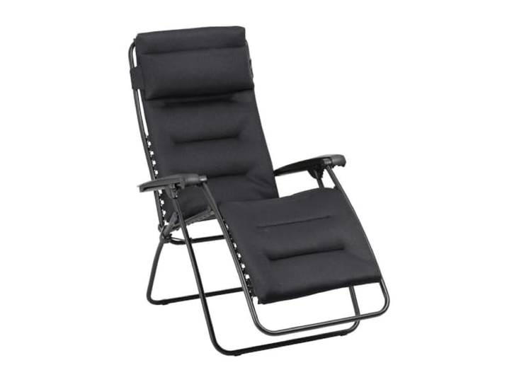 Lafuma MOBILIER - Gepolsterte Zero-Gravity-Relaxliege-Garten - Rsx Clip - AirComfort® - Schwarz Acier LFM2058_6135-5 Jahre Garantie