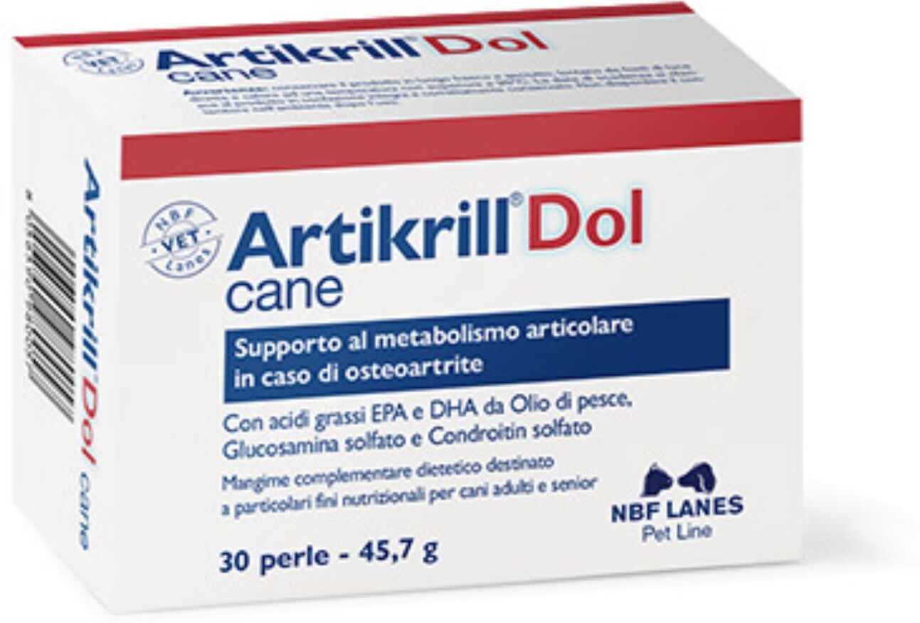 Nbf Lanes Artikrill Dol Integratore per Cani 30 Perle