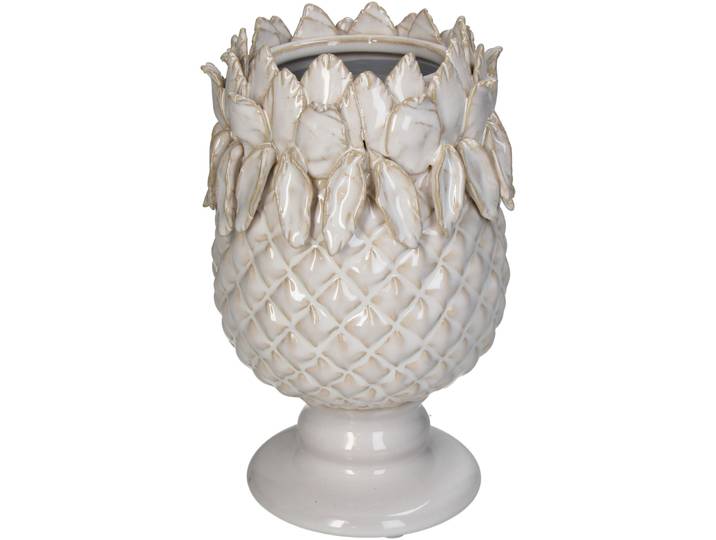 Vase Myko Weiss Steingut D 14 H 22 cm - Vase