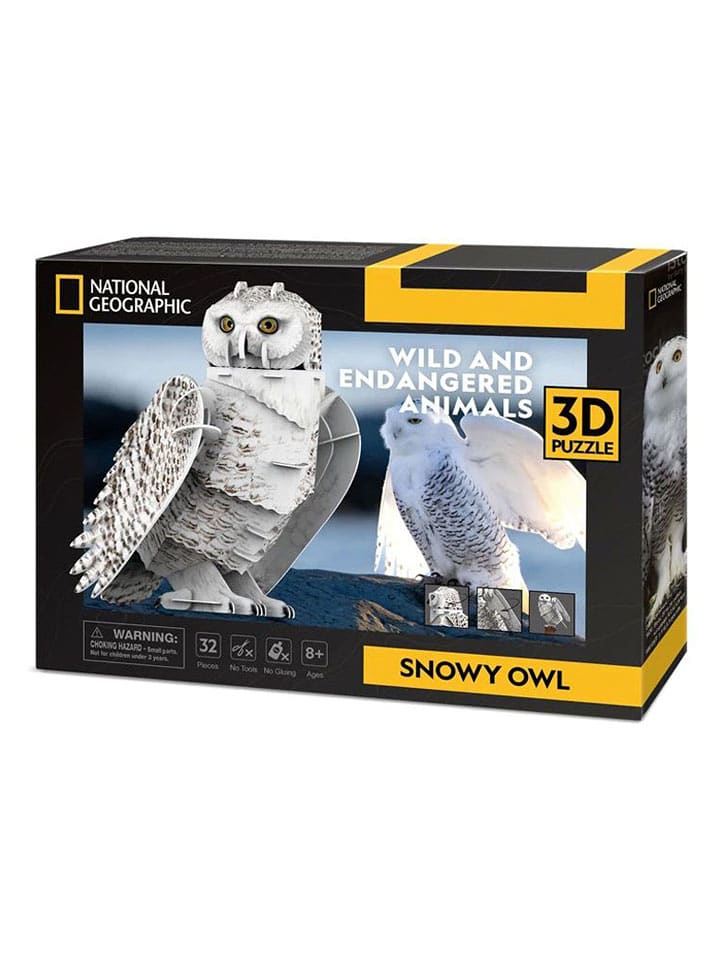 CubicFun 32tlg. 3D-Puzzle "Schneeeule" - ab 8 Jahren - onesize