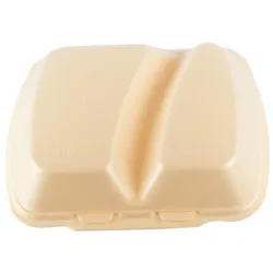 DayBays 600 Stk. Menübox IP4 2-geteilt 245x210x72 mm Champagner