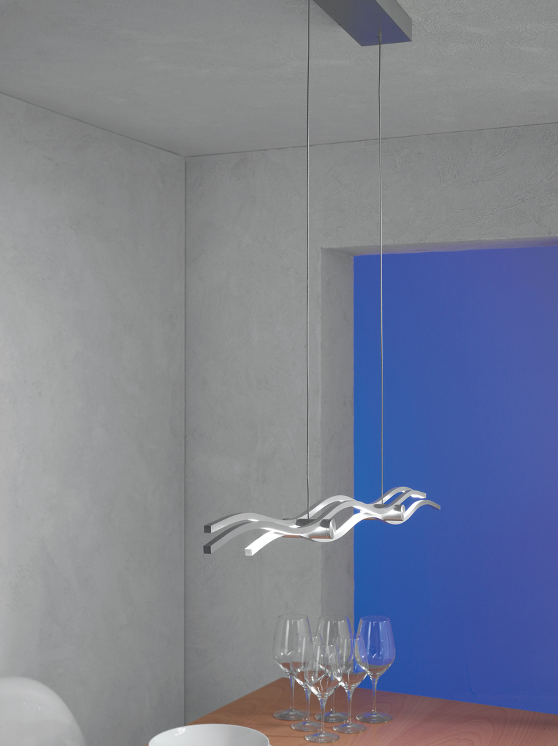 Escale LED-Pendelleuchte SILK 120cm Alu 40160200 4011895505194