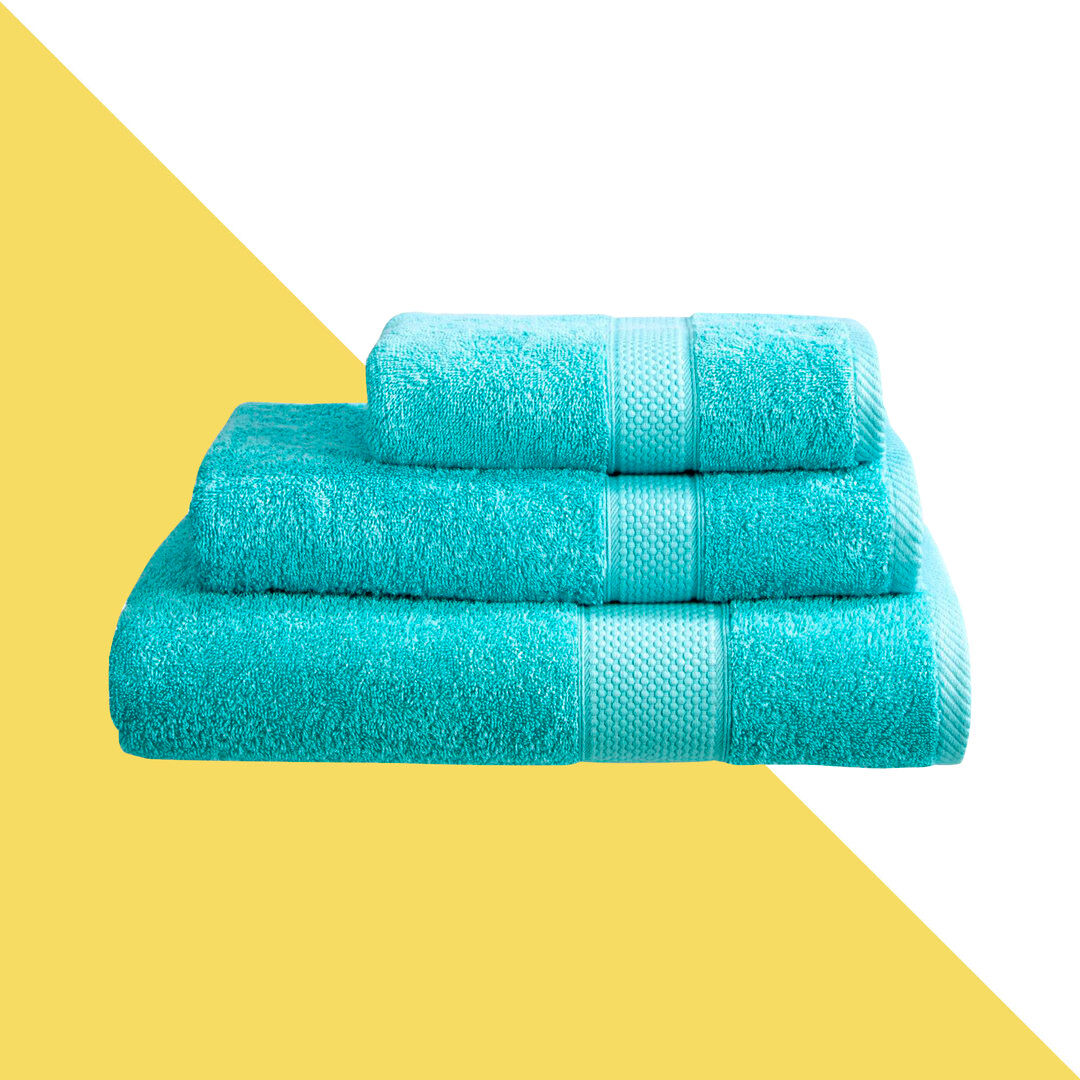 Hashtag Home Arelious Multi-Size Bale Aqua Bath Towel;Hand Towel;Bath Sheet