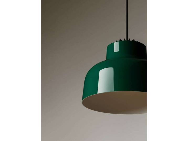 M64 Pendelleuchte Dim. Glossy English Green - Santa & Cole - Wohnzimmer - Aluminium